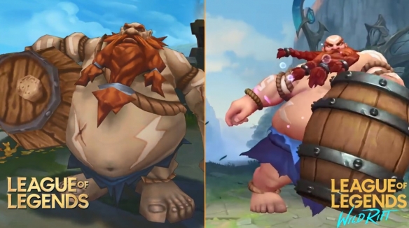 英雄联盟手游与端游画面对比 手机版建模更细致