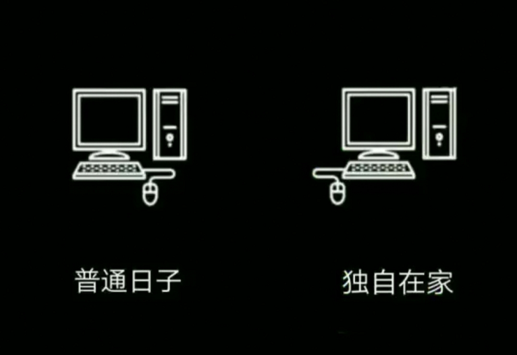 抖音普通日子独自在家图