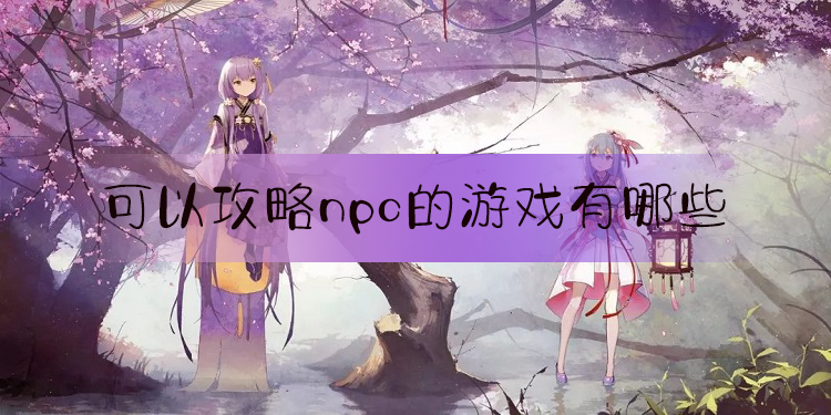 可以攻略npc的游戏有哪些