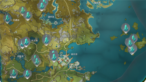 《原神》水晶块哪里多 水晶块地图发布