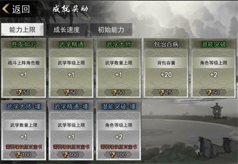 《我的侠客》成就奖励选择 成就奖励分配