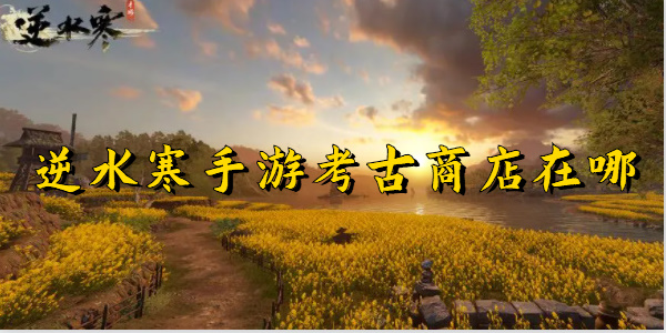 逆水寒手游考古商店怎么进