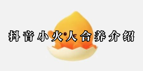 抖音小火人合养介绍