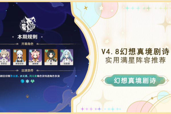 原神4.8幻想真境剧诗阵容推荐