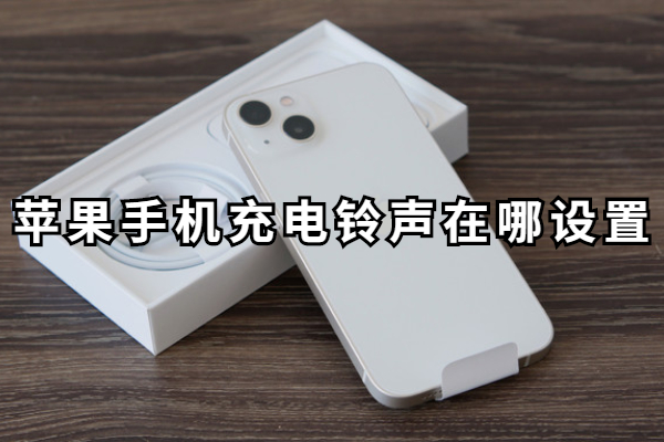 苹果手机充电铃声在哪设置