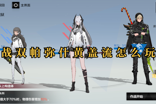 战双帕弥什黄盖流打法介绍