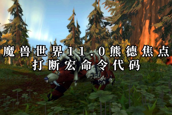 魔兽世界11.0熊德焦点打断宏命令代码